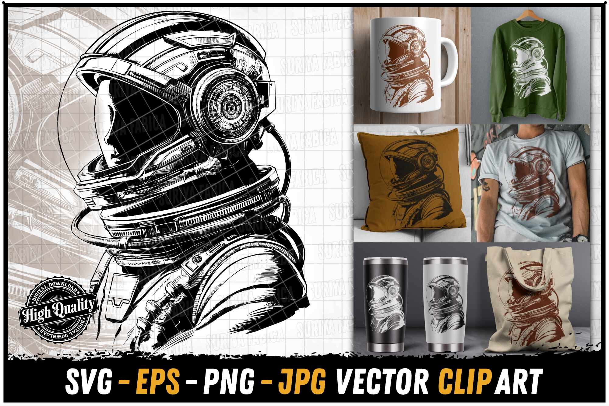Astronaut Space Suit SVG