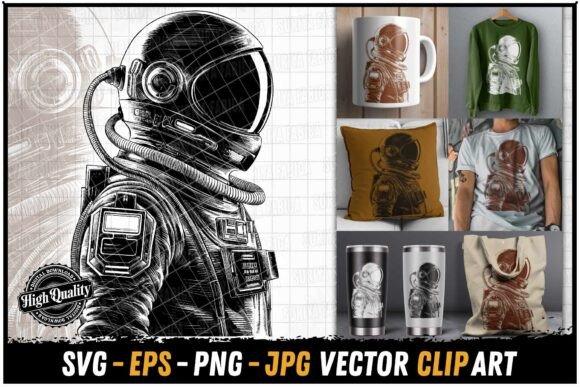 Astronaut Suit Retro Style