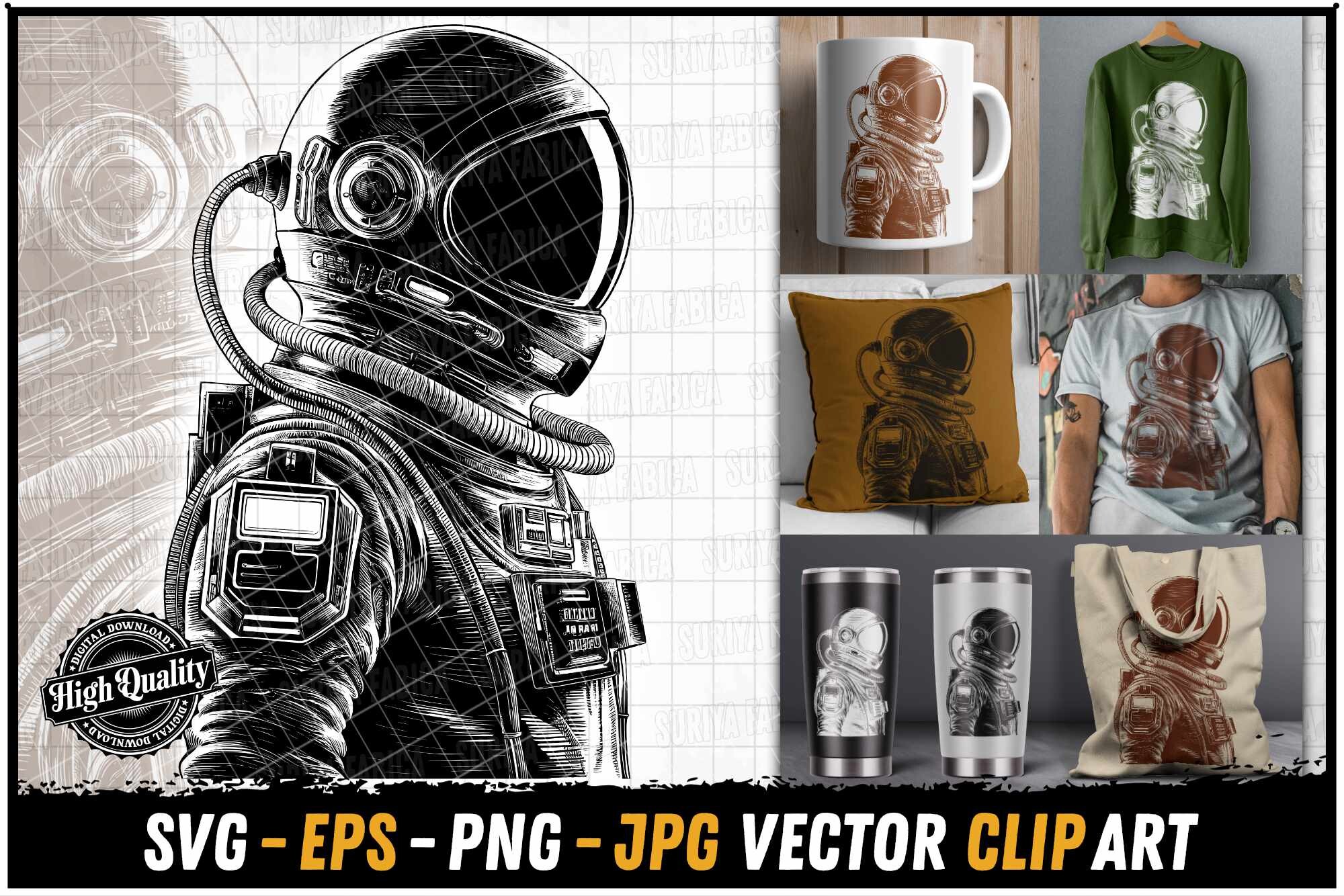 Astronaut Suit Retro Style