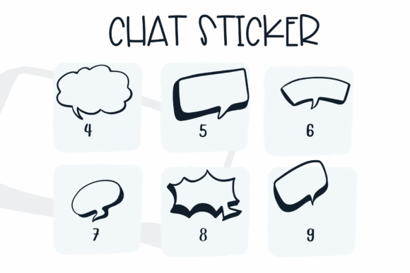 Chat Sticker Font - Preview 3