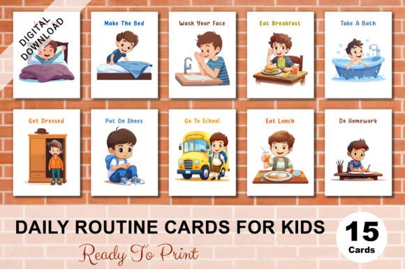 Daily Routine Cards for Kids