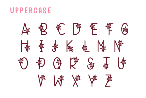 Floral Spring Font - Preview 1