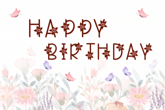 Floral Spring Font - Preview 3