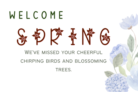 Floral Spring Font - Preview 4