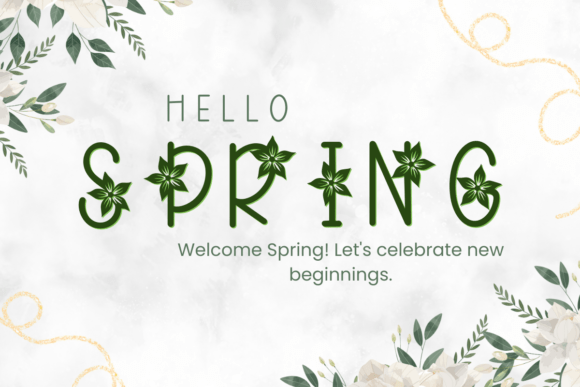 Floral Spring Font - Preview 5