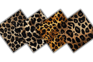 Glitter Animal Leopard Digital Paper Graphic by Creative River ...