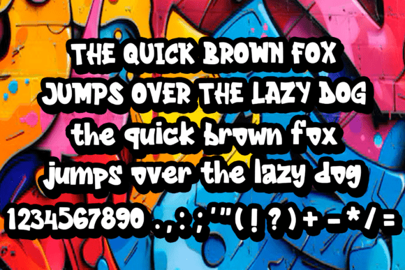 Graffiti Comic Font - Preview 3