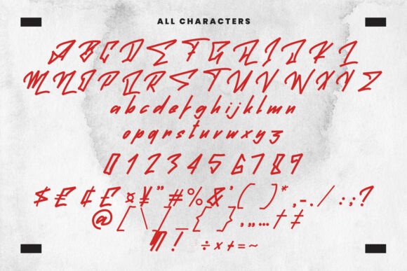 Kaliger Envot Font PNG with transparent background - Preview 5