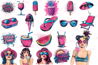 Pop Art Summer Clipart Graphic by Markicha Art · Creative Fabrica