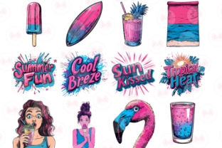 Pop Art Summer Clipart Graphic by Markicha Art · Creative Fabrica