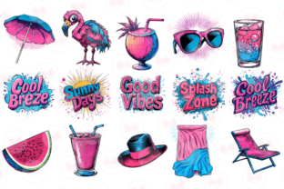 Pop Art Summer Clipart Graphic by Markicha Art · Creative Fabrica