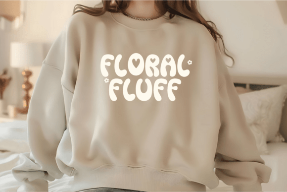 Puffy Bloom Font PNG with transparent background - Preview 4
