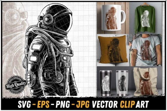 Retro Astro Suit Graphic