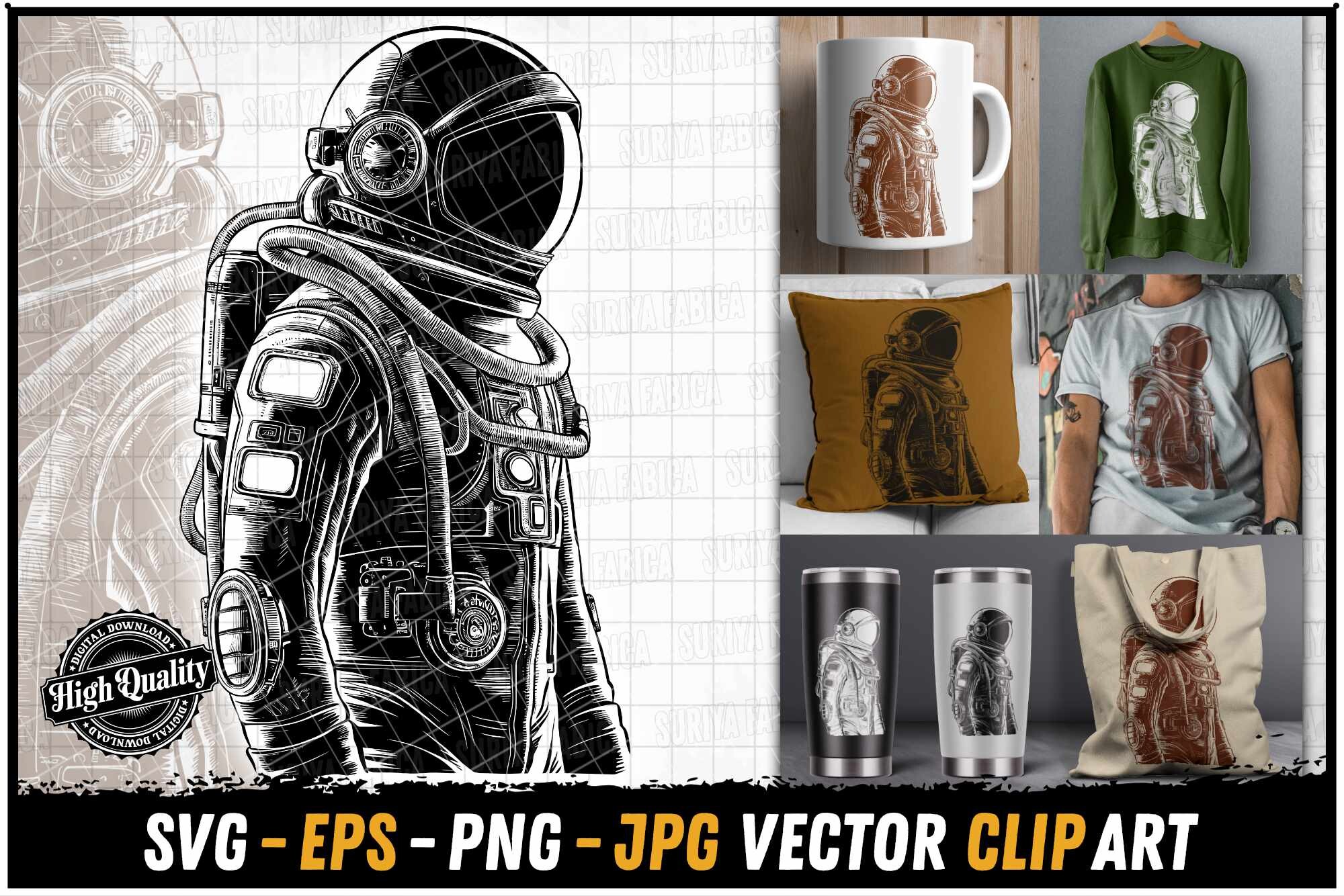 Retro Astro Suit Graphic