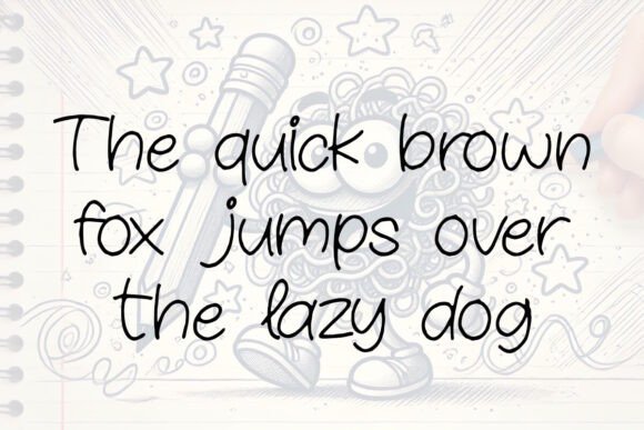 Scribbly Mcscribbleface Font PNG with transparent background - Preview 2