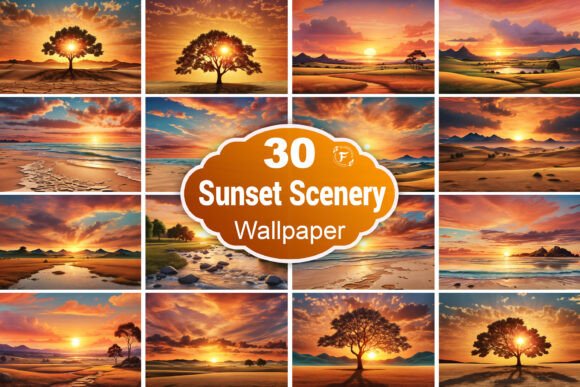 Sunset Landscape Wallpaper