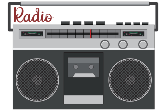 Blur Retro Font PNG with transparent background - Preview 1