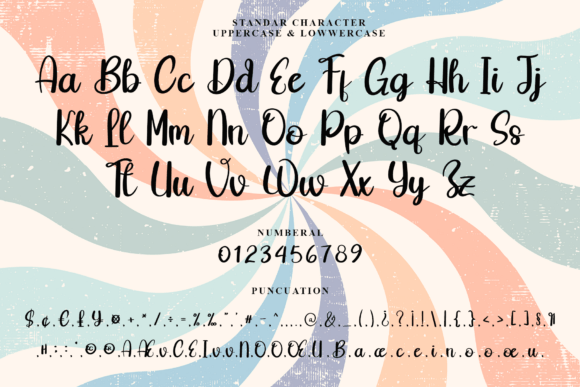 Blur Retro Font PNG with transparent background - Preview 3