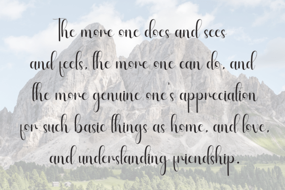 Cherish Font - Preview 5