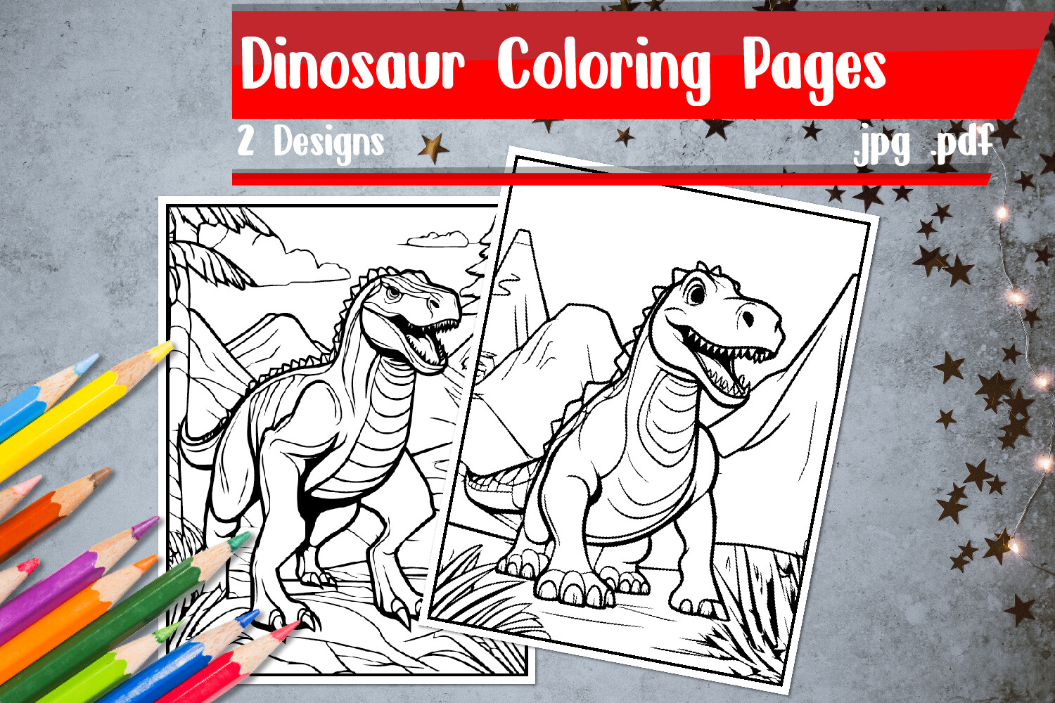 Dinosaur Coloring Pages | Dino Coloring