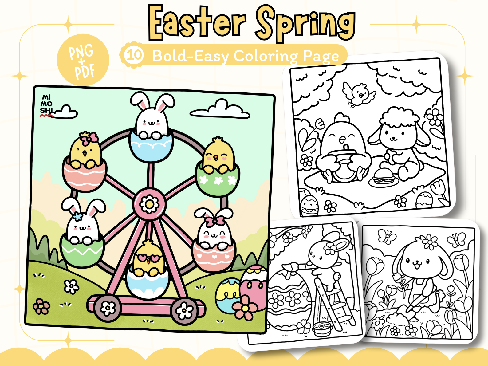 Easter Spring Coloring Pages