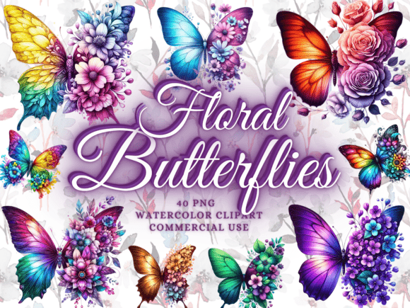 Floral Butterfly Png Bundle Butterflies