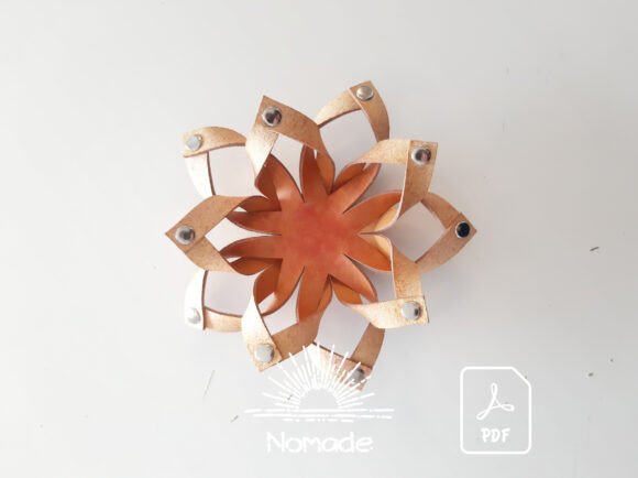Flower Candle Holder | Leathercraft PDF