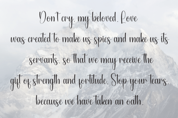 Hello Romantic Font font preview - 5