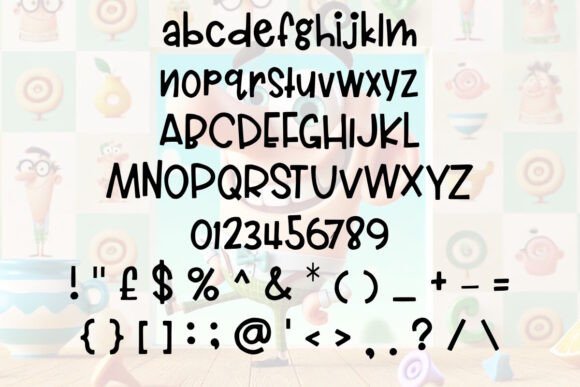 Lopsided Larry Font font preview - 1
