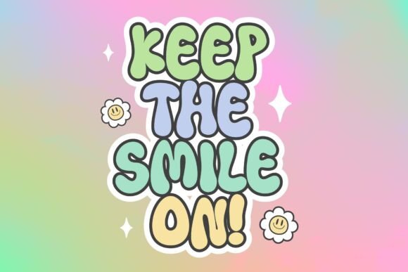 Milky Candy Font PNG with transparent background - Preview 1