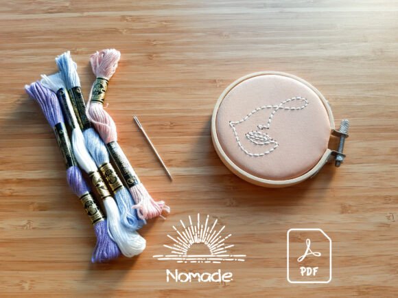 One Line Feminine Motif 1 | Leathercraft