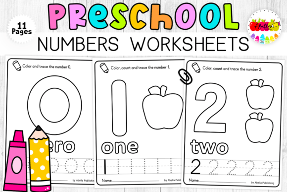 Preschool Numbers 0-10 Coloring Book
