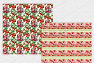 Scrapbook Paper Strawberry, Junk Journal Graphic by paperart.bymc ...