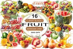 Watercolor Fruit Clipart Graphic by clipart · Creative Fabrica