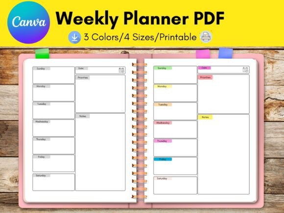 Weekly Planner Canva Template