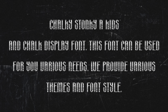Chalky Stonky Font - Preview 3