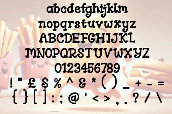 Chicken Nugget Font - Preview 1
