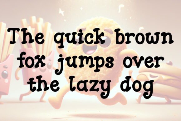 Chicken Nugget Font - Preview 2