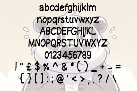 Concerned Badger Font - Preview 1