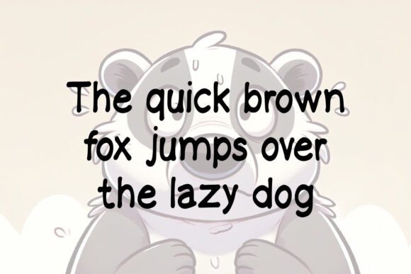 Concerned Badger Font - Preview 2