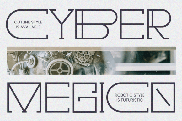 Cyber Megico Font PNG with transparent background - Preview 1
