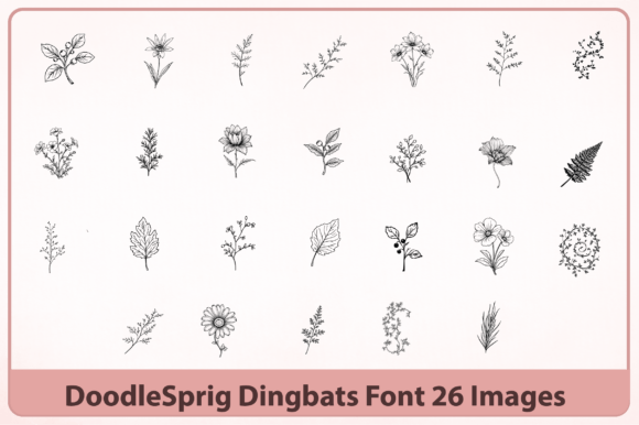 Doodlesprig Font - Preview 1