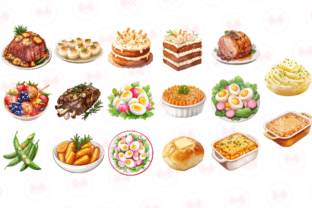 Easter Day Food Clipart Graphic by Markicha Art · Creative Fabrica