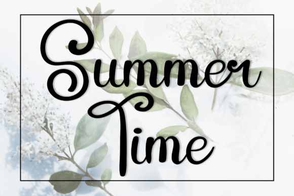 Jasmine Spring Font PNG with transparent background - Preview 2