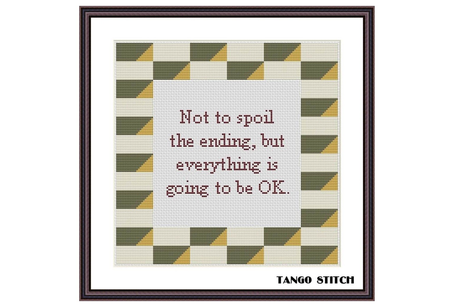 Not to Spoil the Ending Cross Stitch Art
