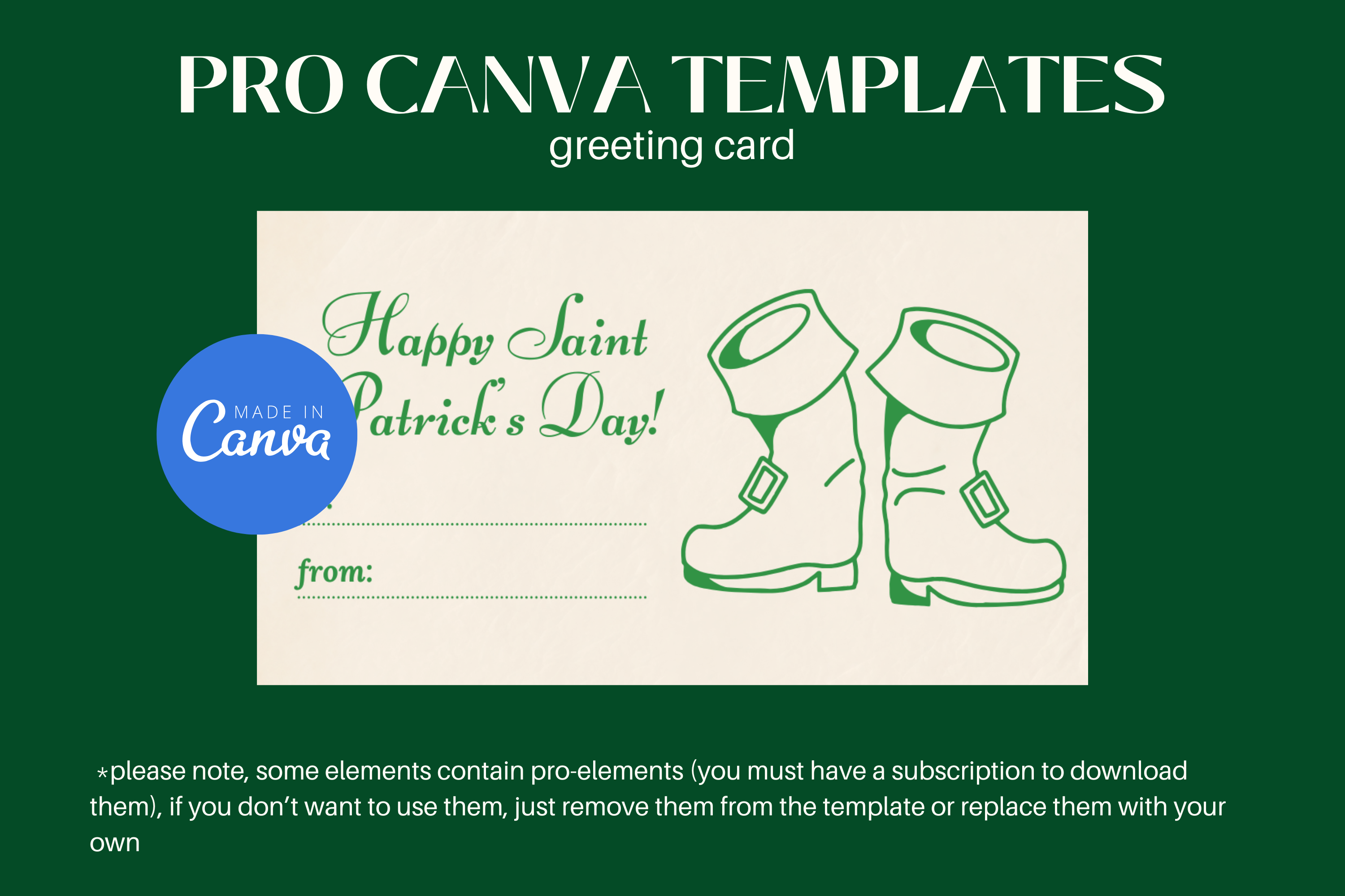 Patrick's Day Greeting Gift Tag