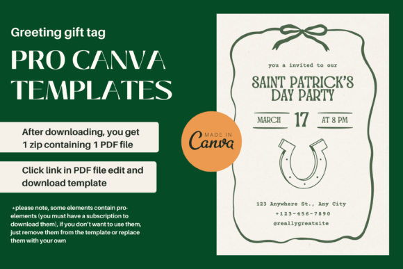 Saint Patrick's Day Invitation Canva