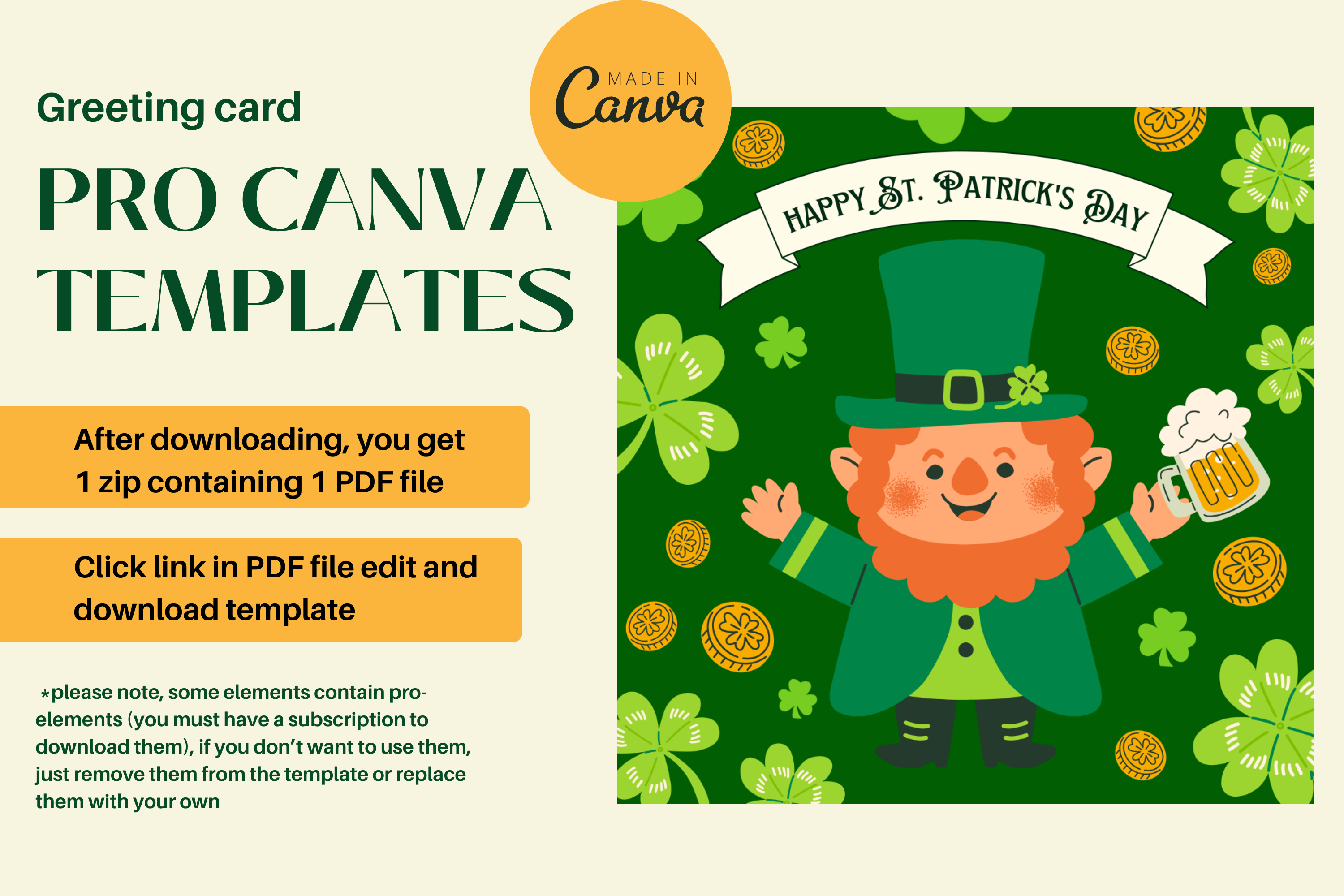 Saint Patrick's Day Greeting Card