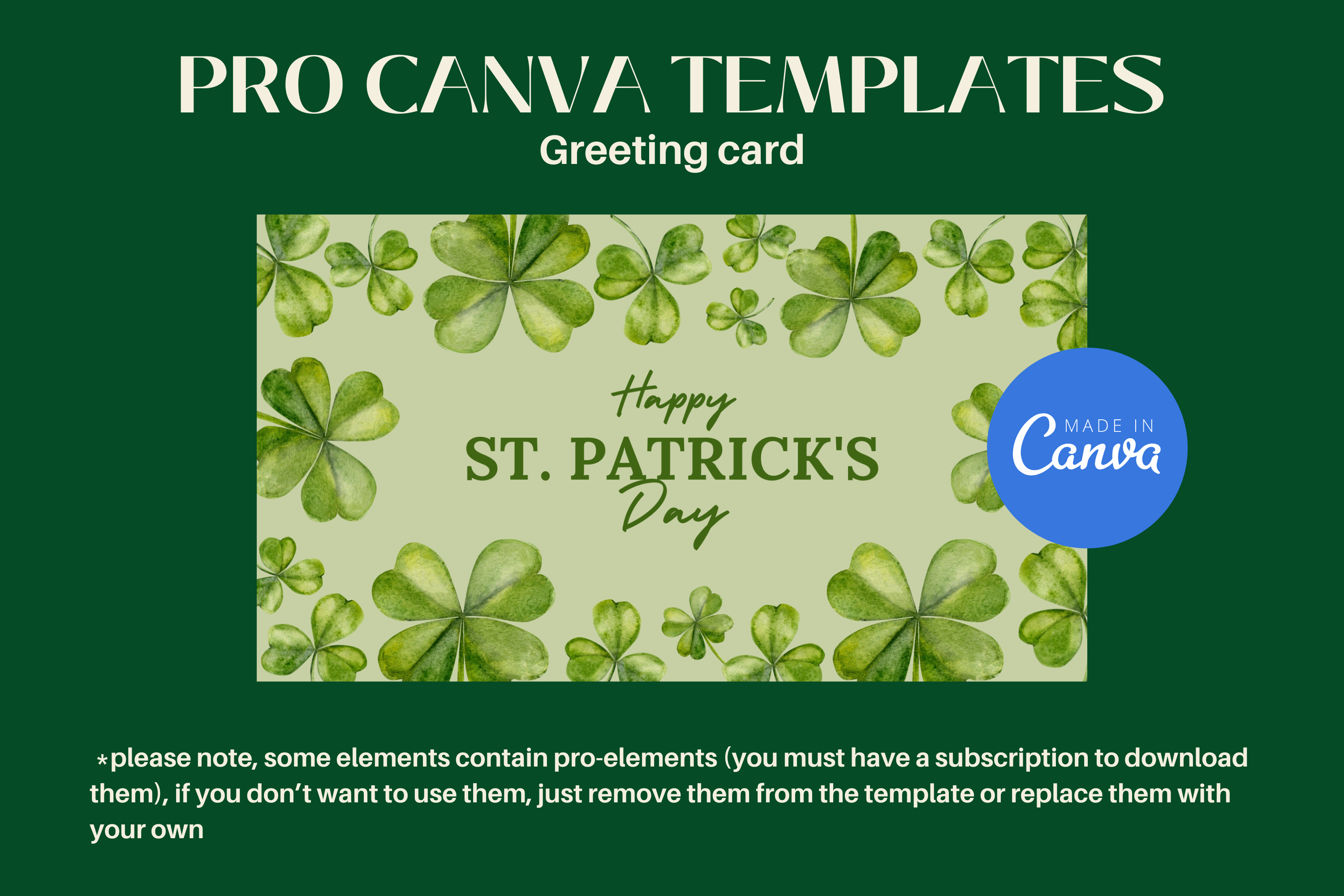 Saint Patrick's Day Greeting Card
