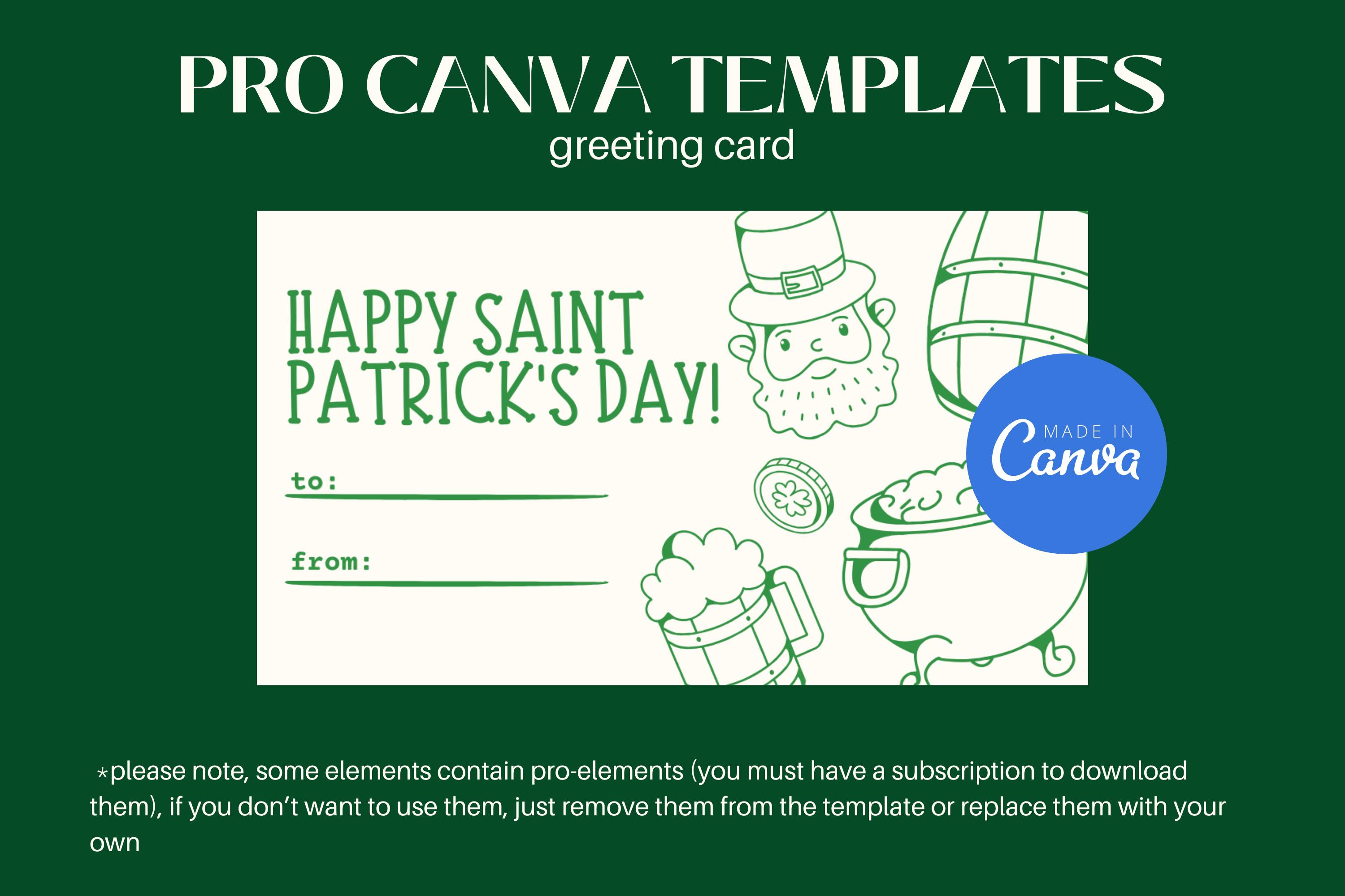 St. Patrick Day Greeting Card